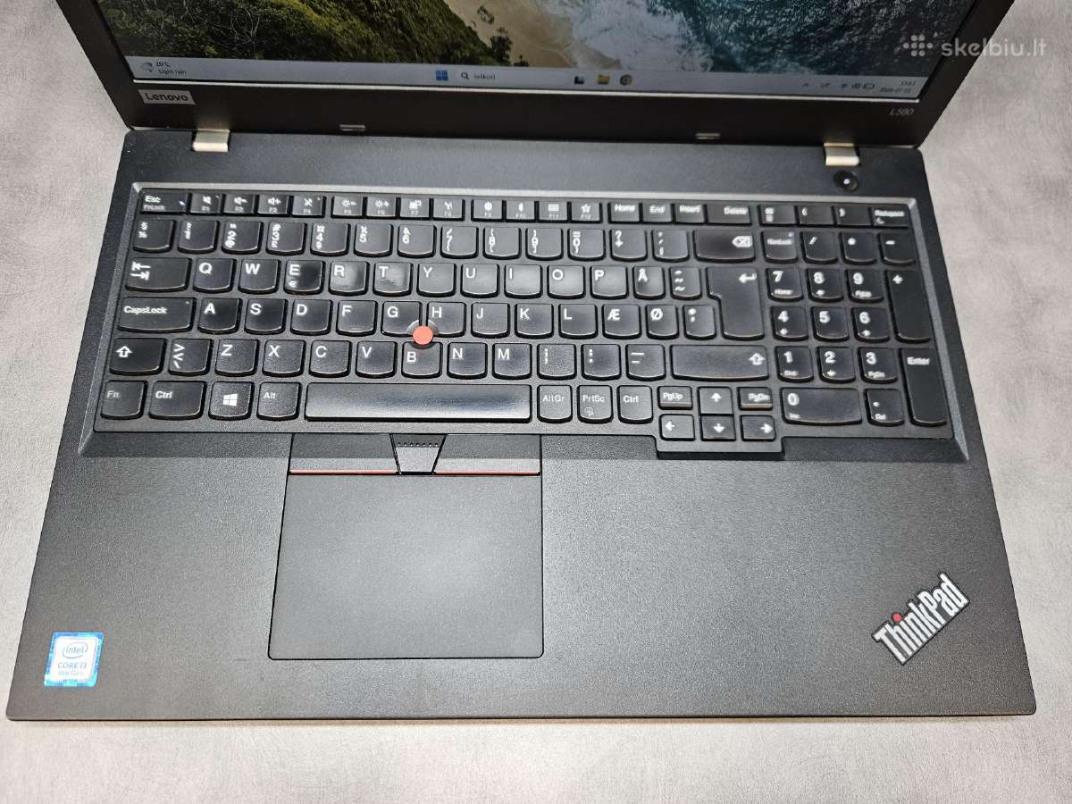 Lenovo Thinkpad L580/15,6"/i3-8130u/16ram/256ssd - nuotraukos Nr. 2