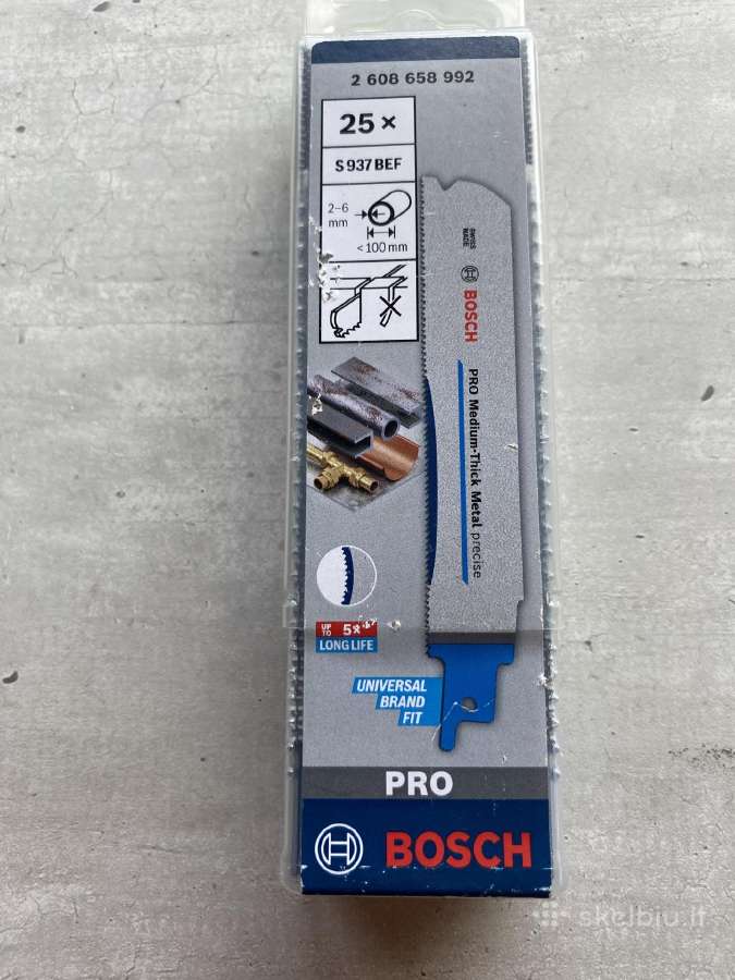 Bosch tiesinio pjūklo geležtes