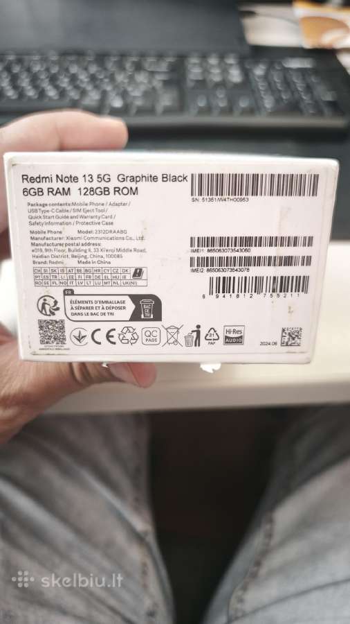 Parduodamas Redmi Note 13 5G - nuotraukos Nr. 3