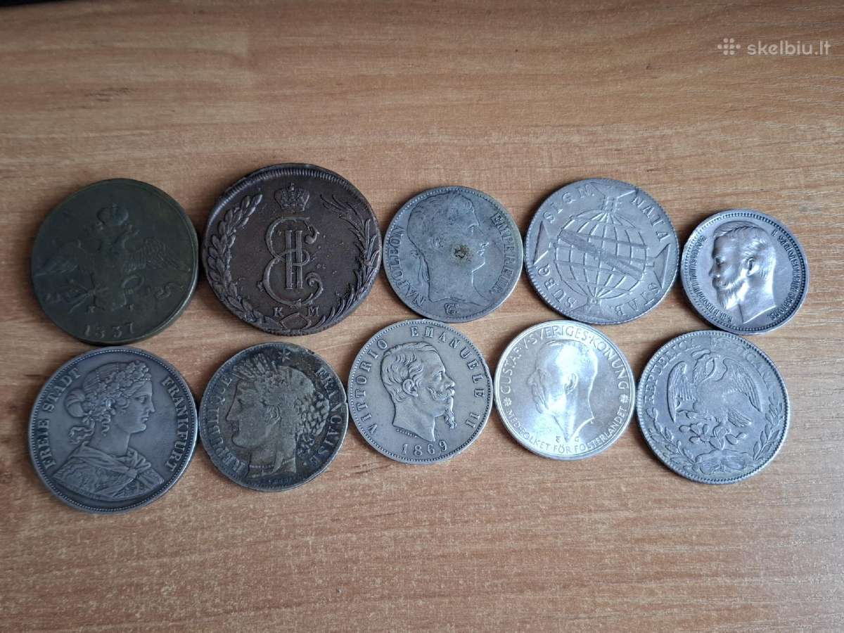 Sidabrinės pasaulio monetos - nuotraukos Nr. 2
