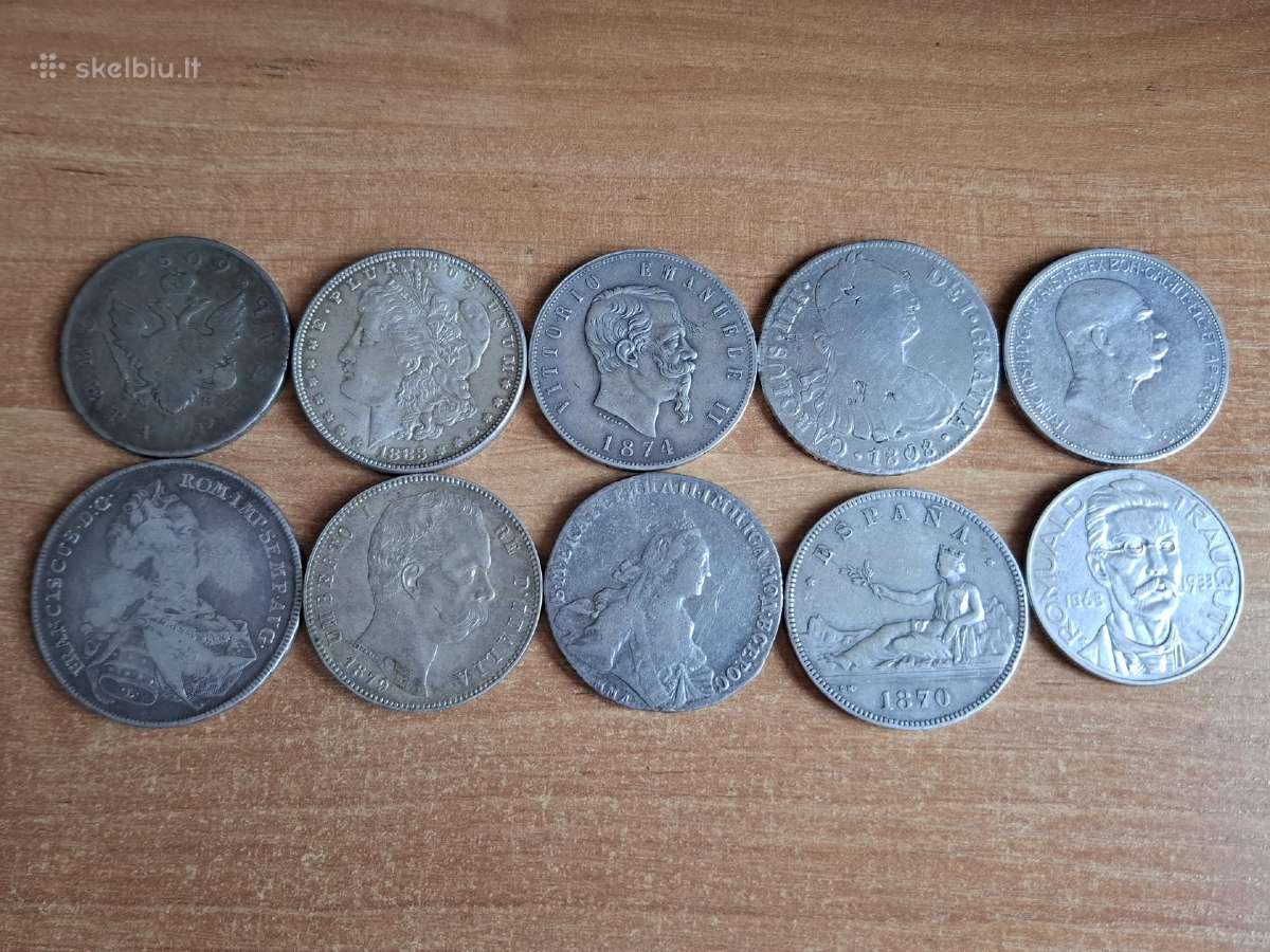 Sidabrinės pasaulio monetos - nuotraukos Nr. 6