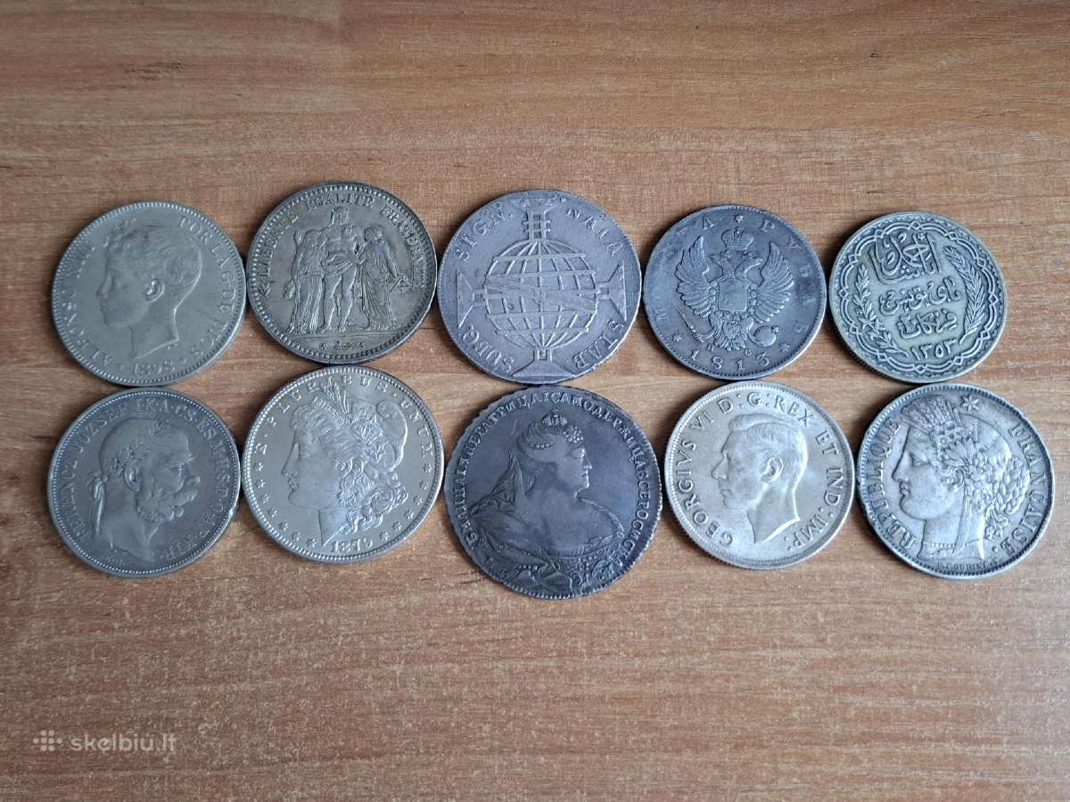 Sidabrinės pasaulio monetos - nuotraukos Nr. 8