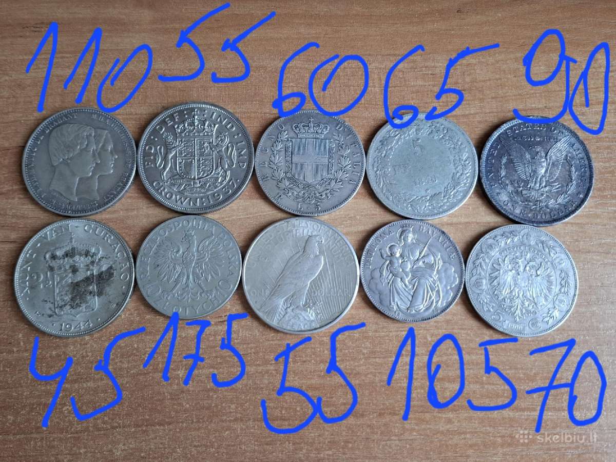 Sidabrinės pasaulio monetos - nuotraukos Nr. 9