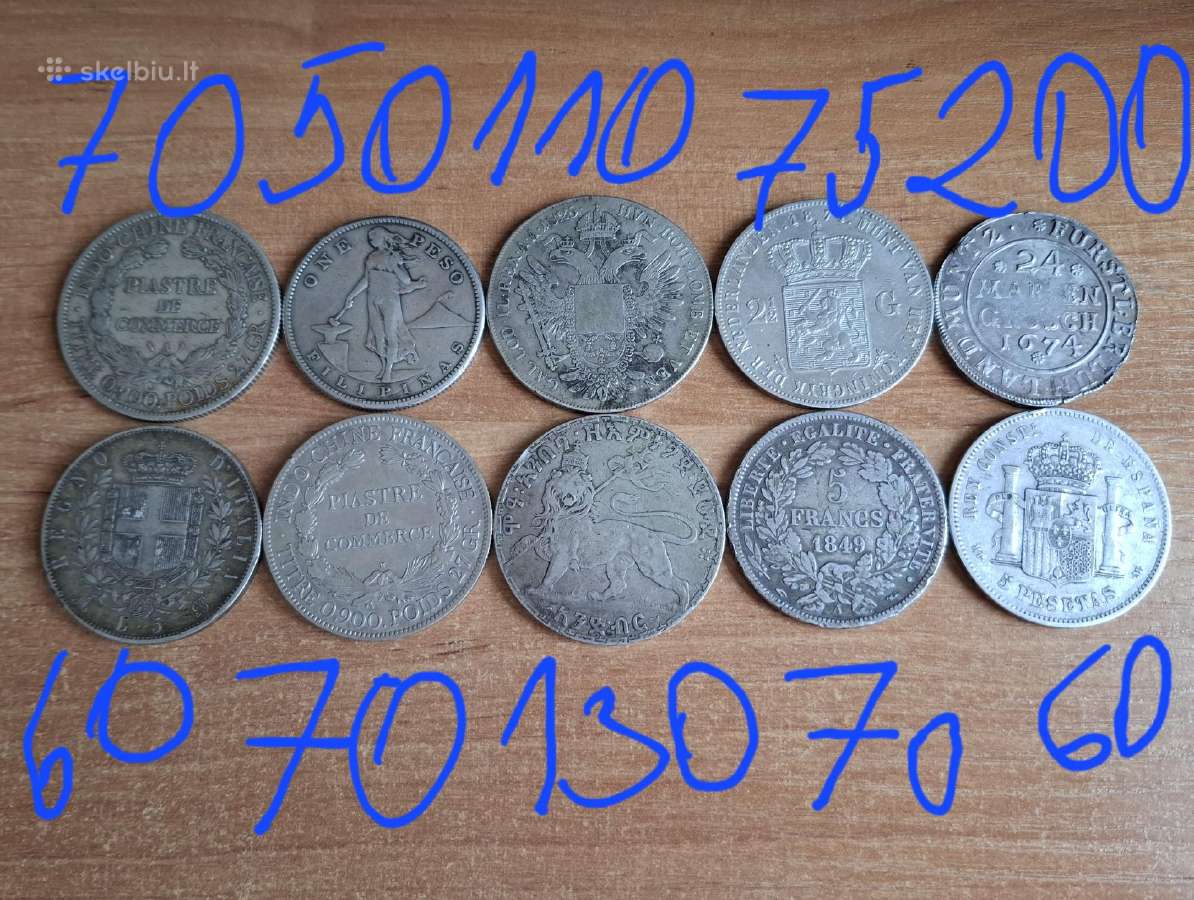 Sidabrinės pasaulio monetos - nuotraukos Nr. 11