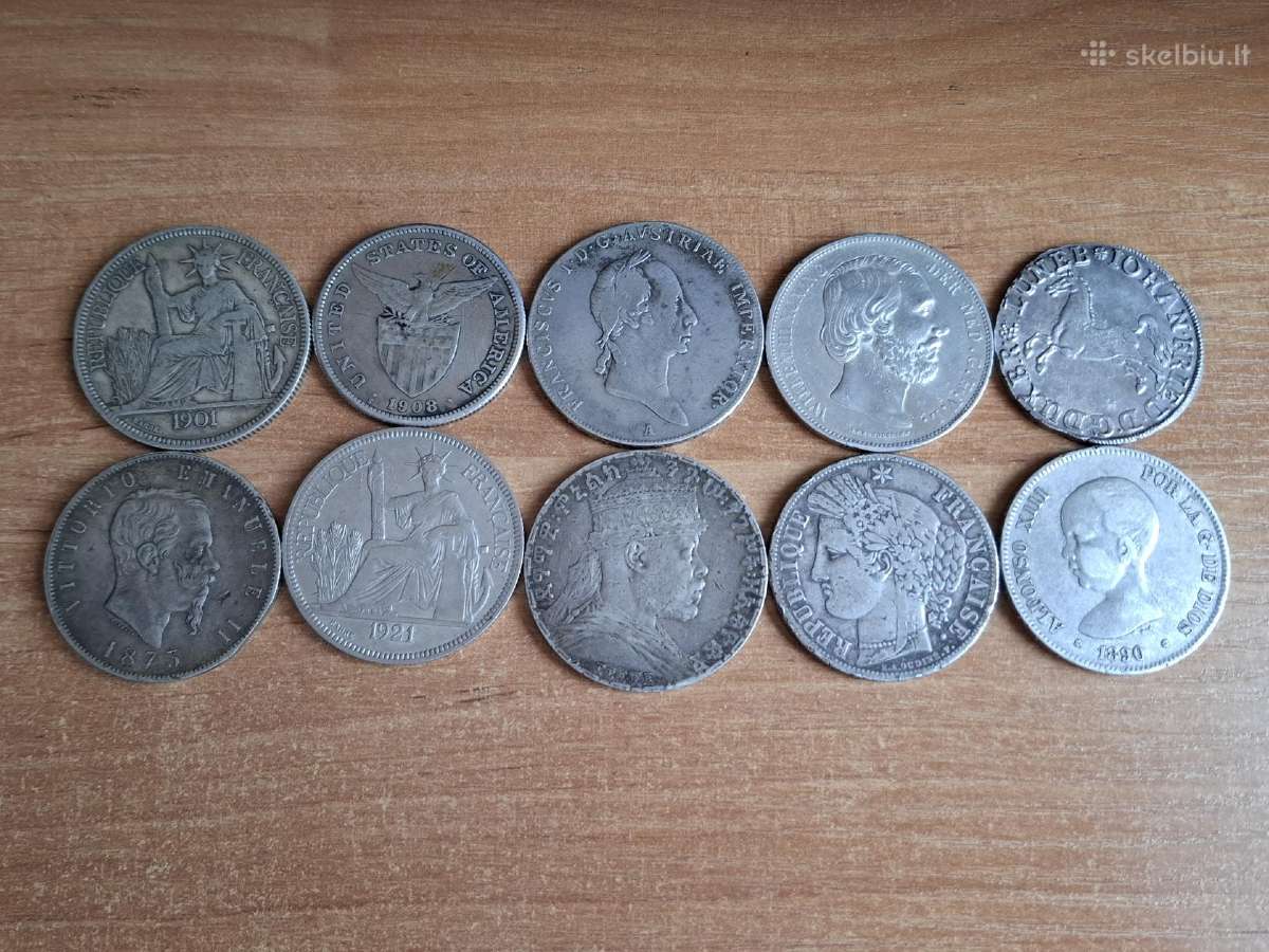 Sidabrinės pasaulio monetos - nuotraukos Nr. 12