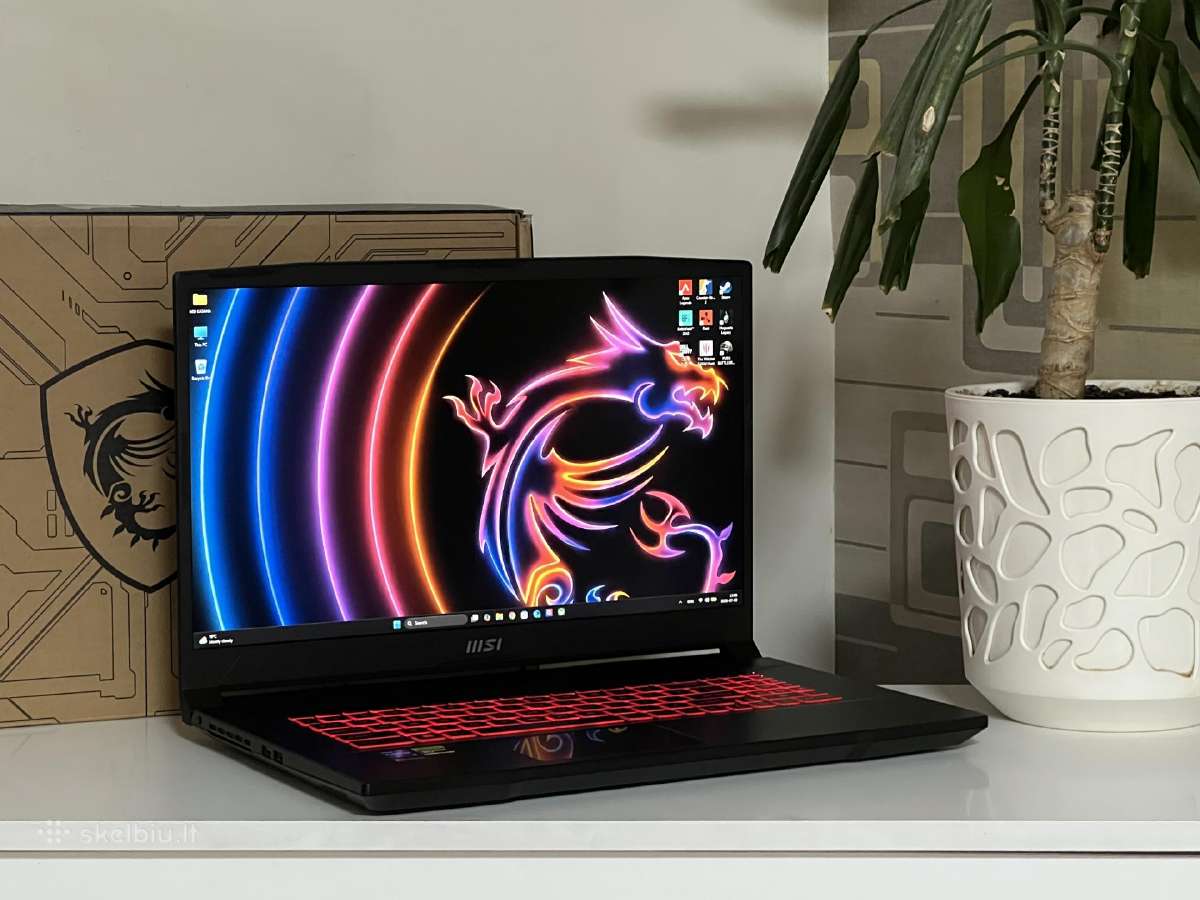 Parduodamas Msi Gf76 17 su Rtx 3050, I5-12k, 144hz