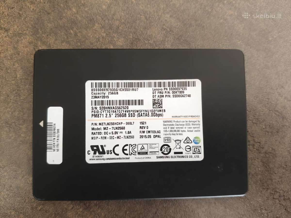 Samsung SSD 256 GB