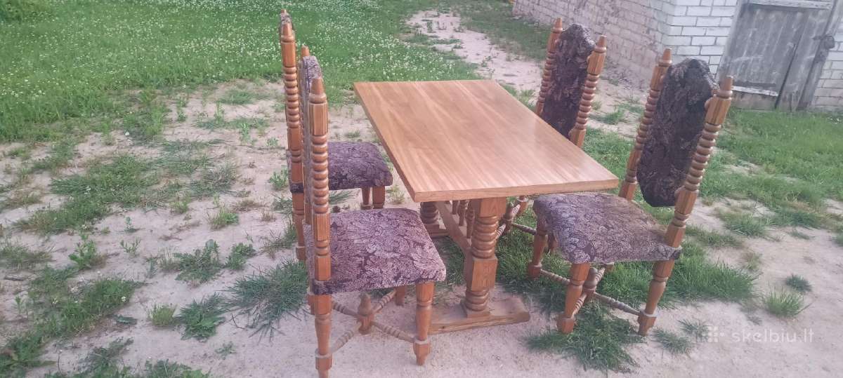 Medinis Valgomojo komplektas