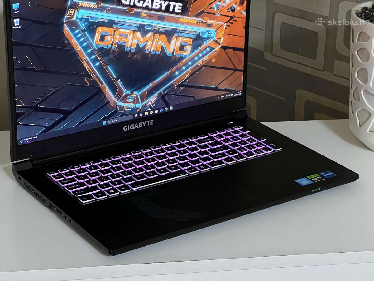 Parduodamas Gigabyte G7 su Rtx 4050, I5-12k, 144hz - nuotraukos Nr. 2