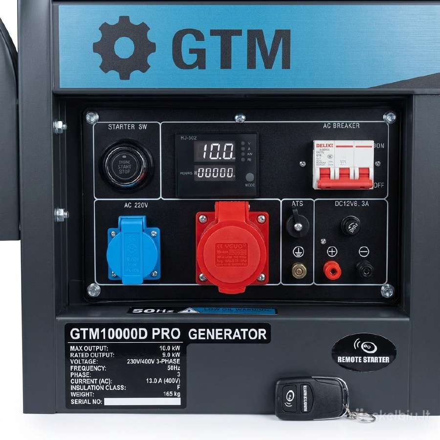 Dyzelinis generatorius Gtm 10000d Pro - nuotraukos Nr. 4