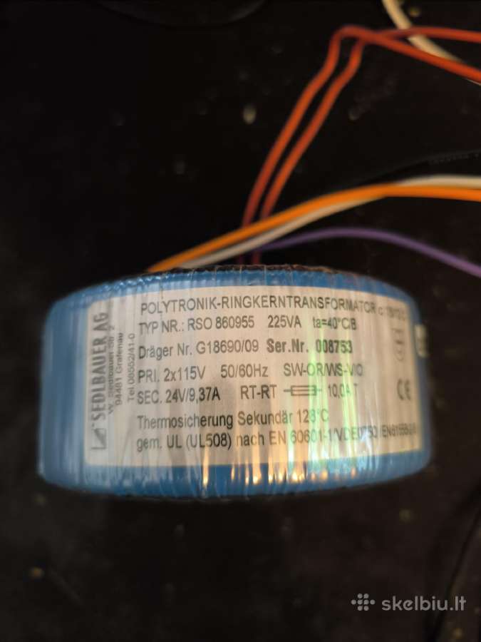 24v 9.37a 225va Transformatorius