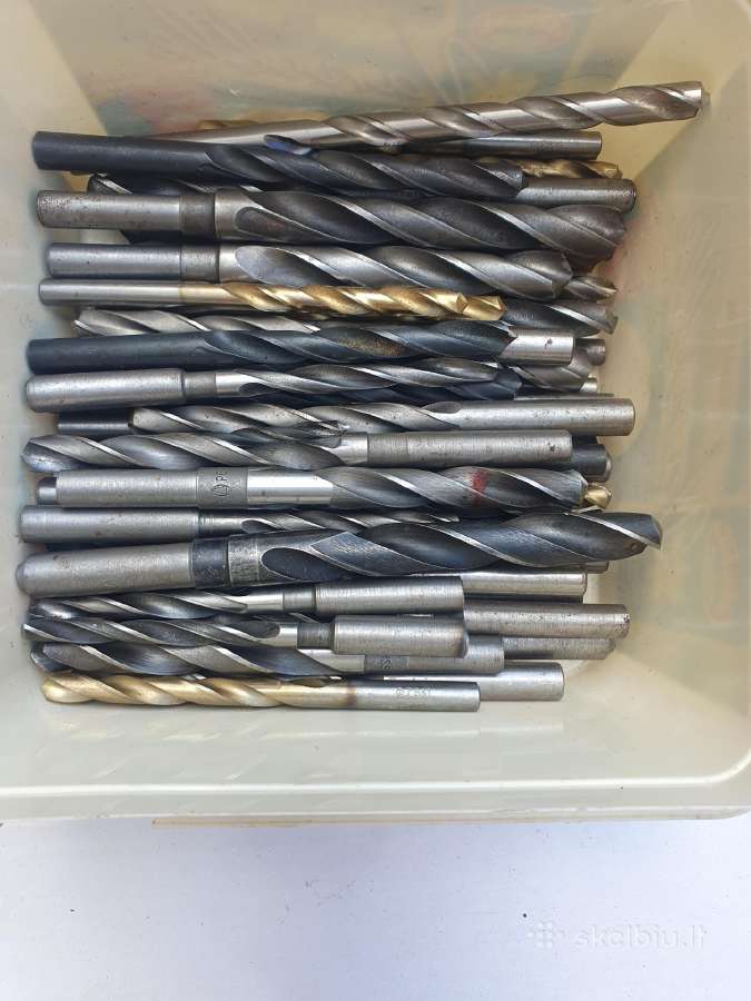 Grąžtai nuo 5 iki 15 mm. 60 vnt.