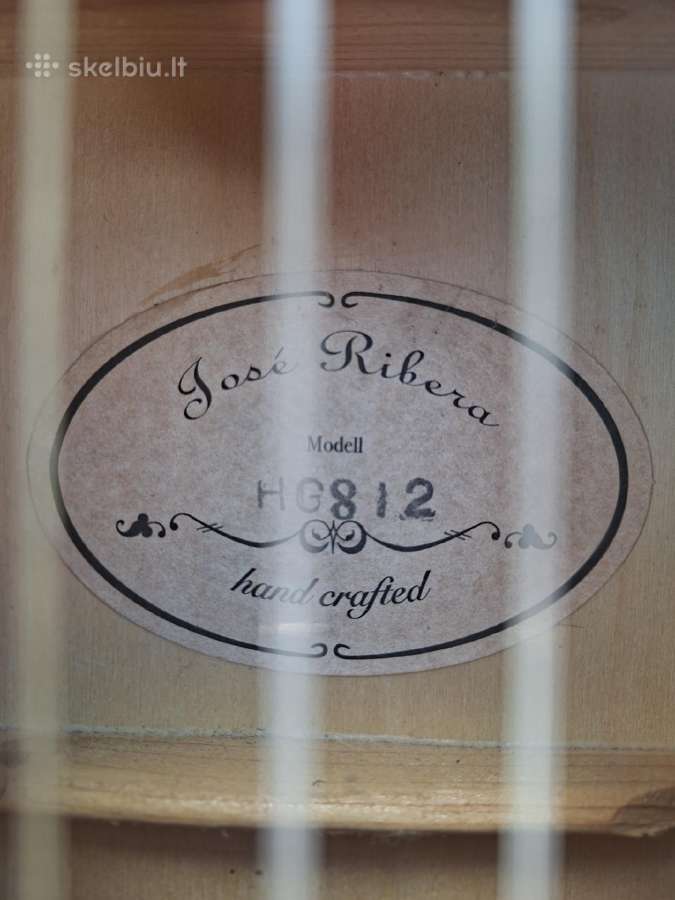 Parduodama klasikinė gitara Jos Ribera Hg812 - nuotraukos Nr. 5