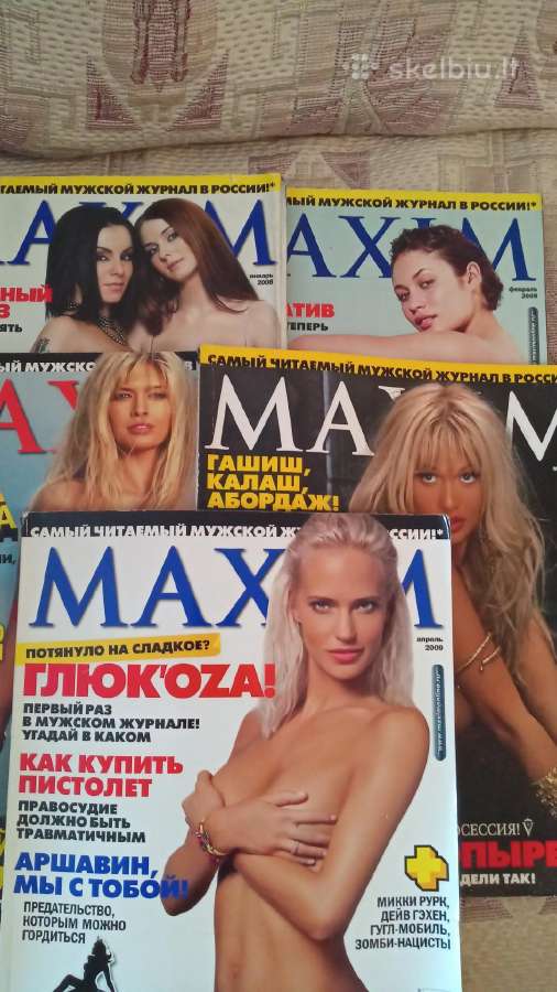 Maxim 2008 - 2009 m 5 žurnalai