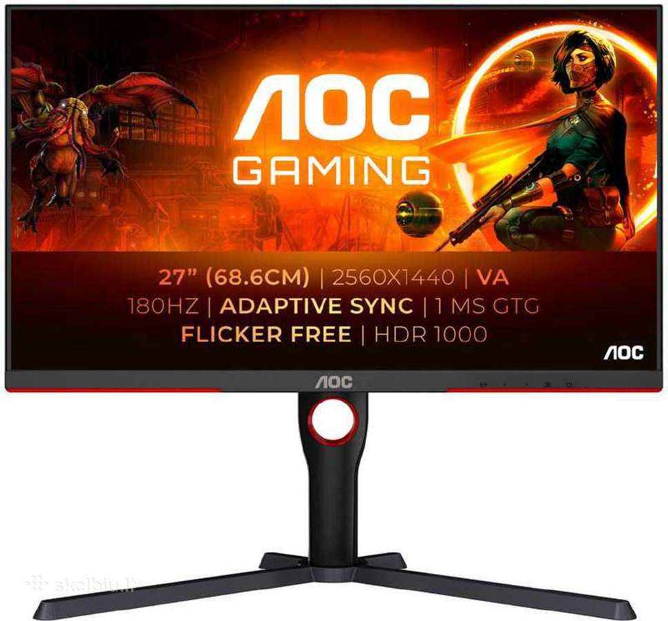 Aoc Q27g3xmn/bk 27" Hdr 1440p 180hz