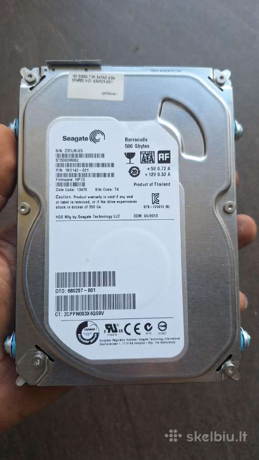 Hhd 500 GB seagate barracuda