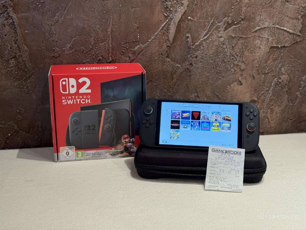 Kaip naujas! Nintendo Switch 2 256gb su Garantija