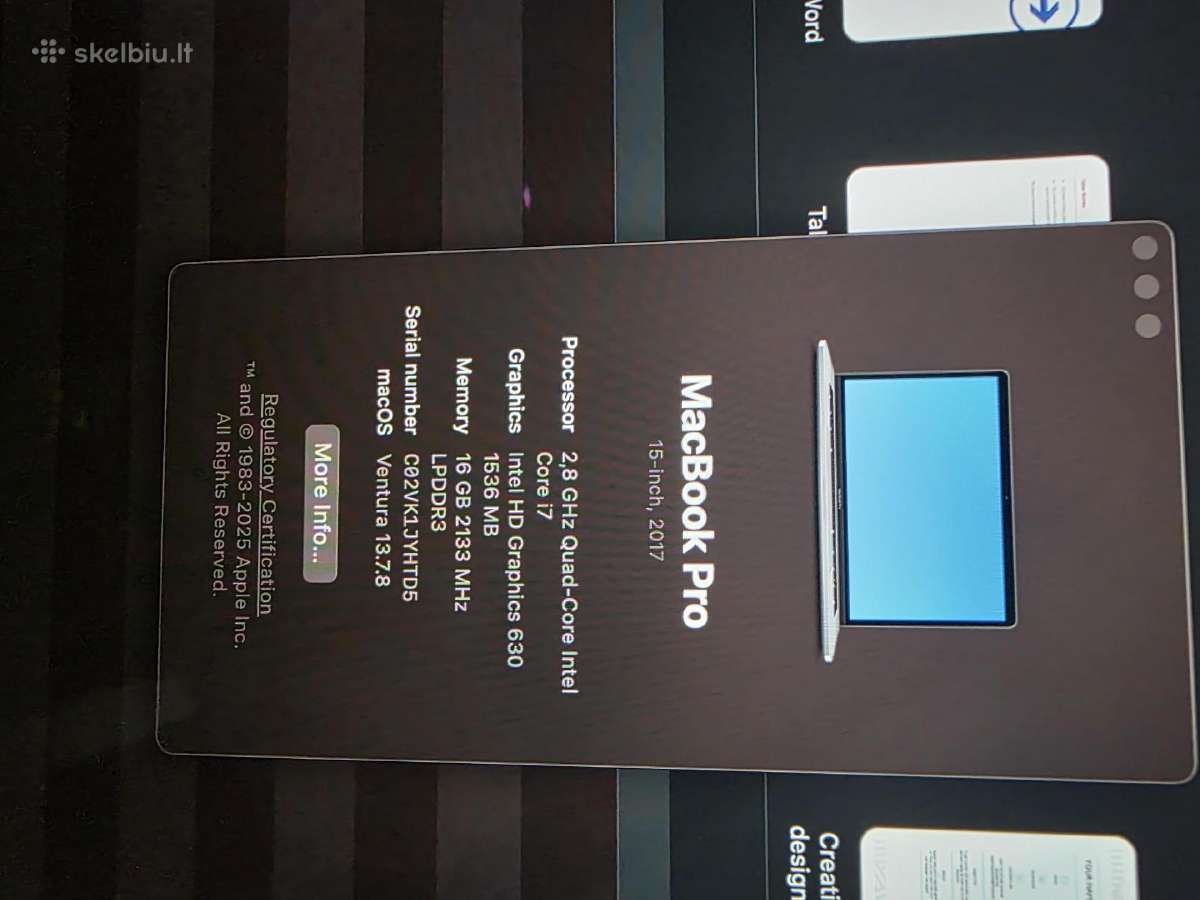 MacBook Pro 15 - nuotraukos Nr. 4