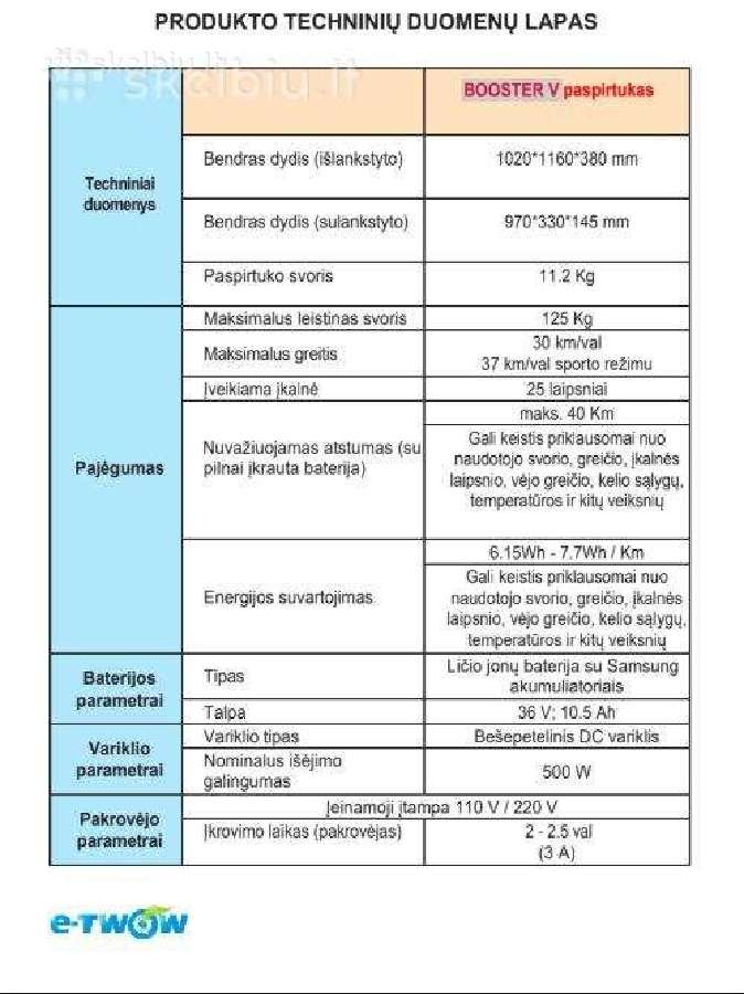 E-twow S2 Booster Plus V elektrinis paspirtukas - nuotraukos Nr. 9