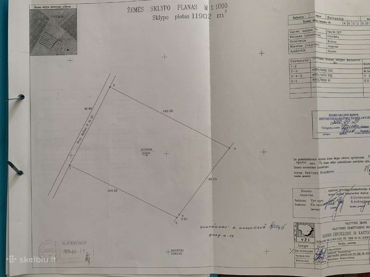 Dirbamos žemės sklypas Jonavos rajone 1,1902 ha