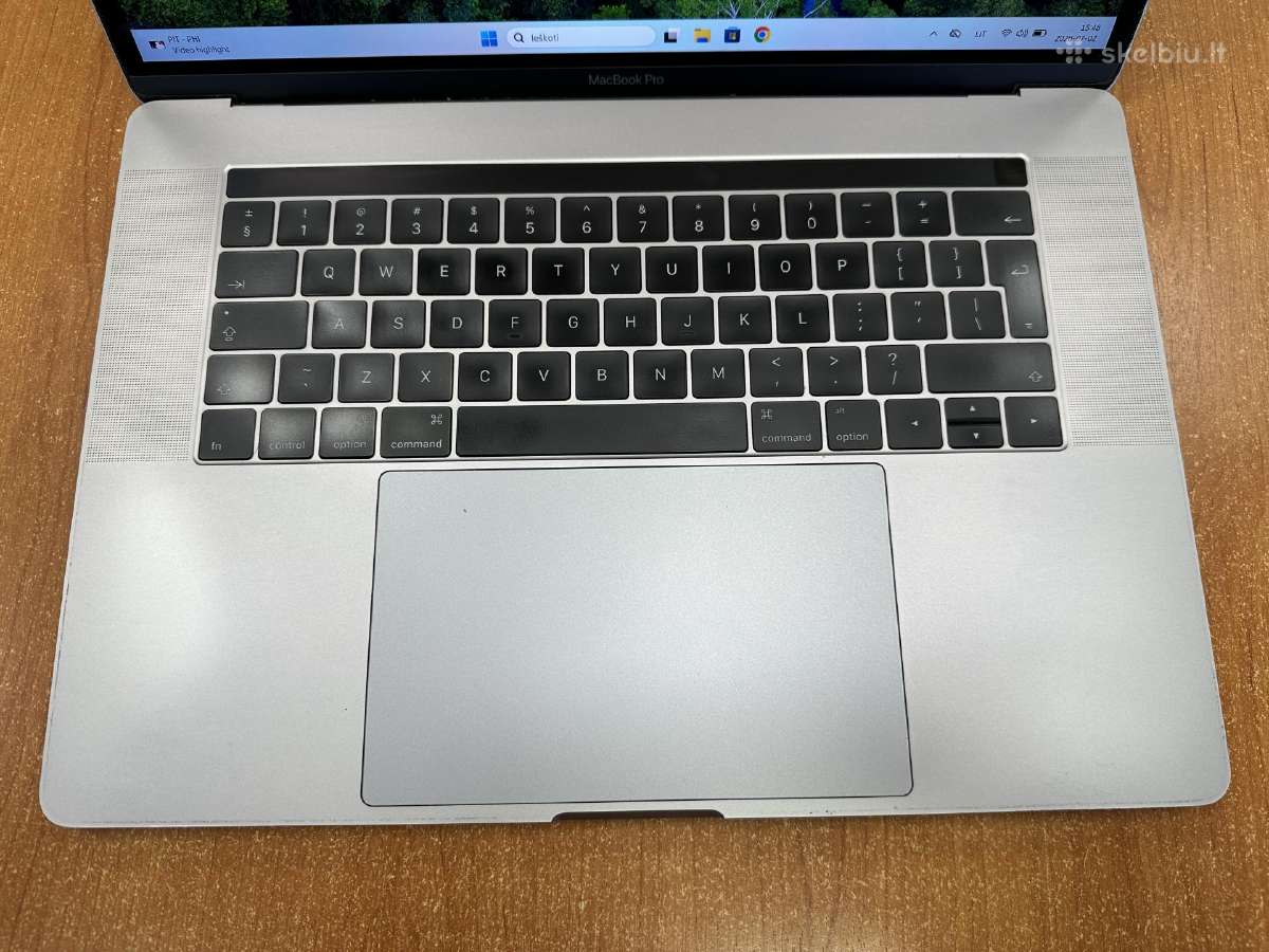 MacBook Pro 15 2016 Su Windows i7/256gb/16gb - nuotraukos Nr. 3