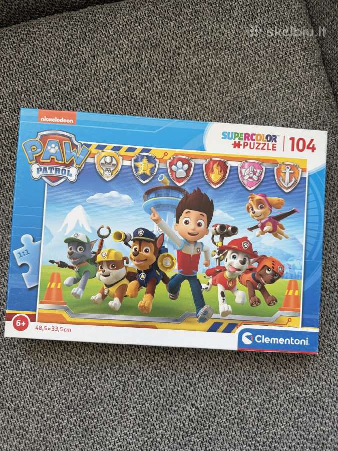 Clementoni Paw Patrol Puzzle 104 detalės