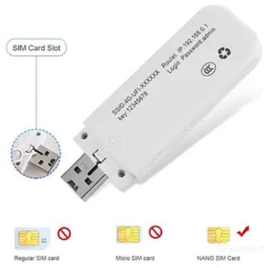 Naujas 4G Lte Usb WiFi modemas - nuotraukos Nr. 2