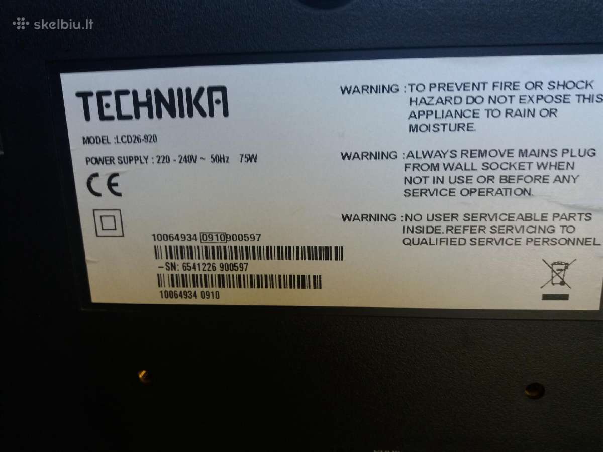 Televizorius Technika - nuotraukos Nr. 3