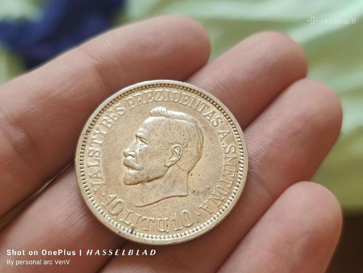 10 litų 1938 Smetona su blizgesiu