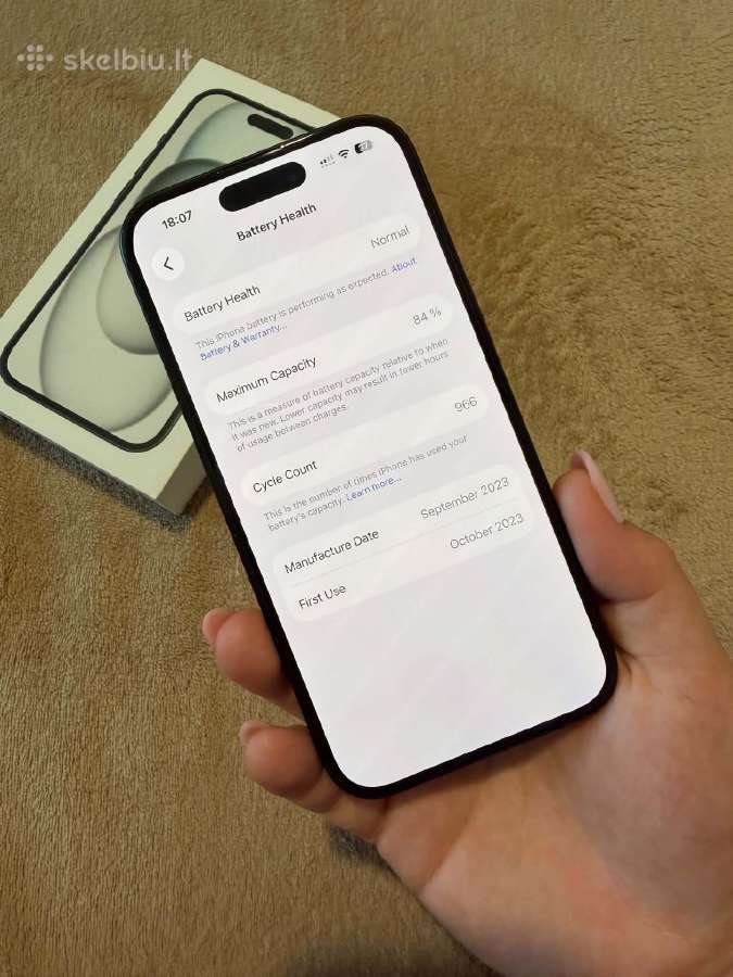 iPhone 15, 128 GB, Black