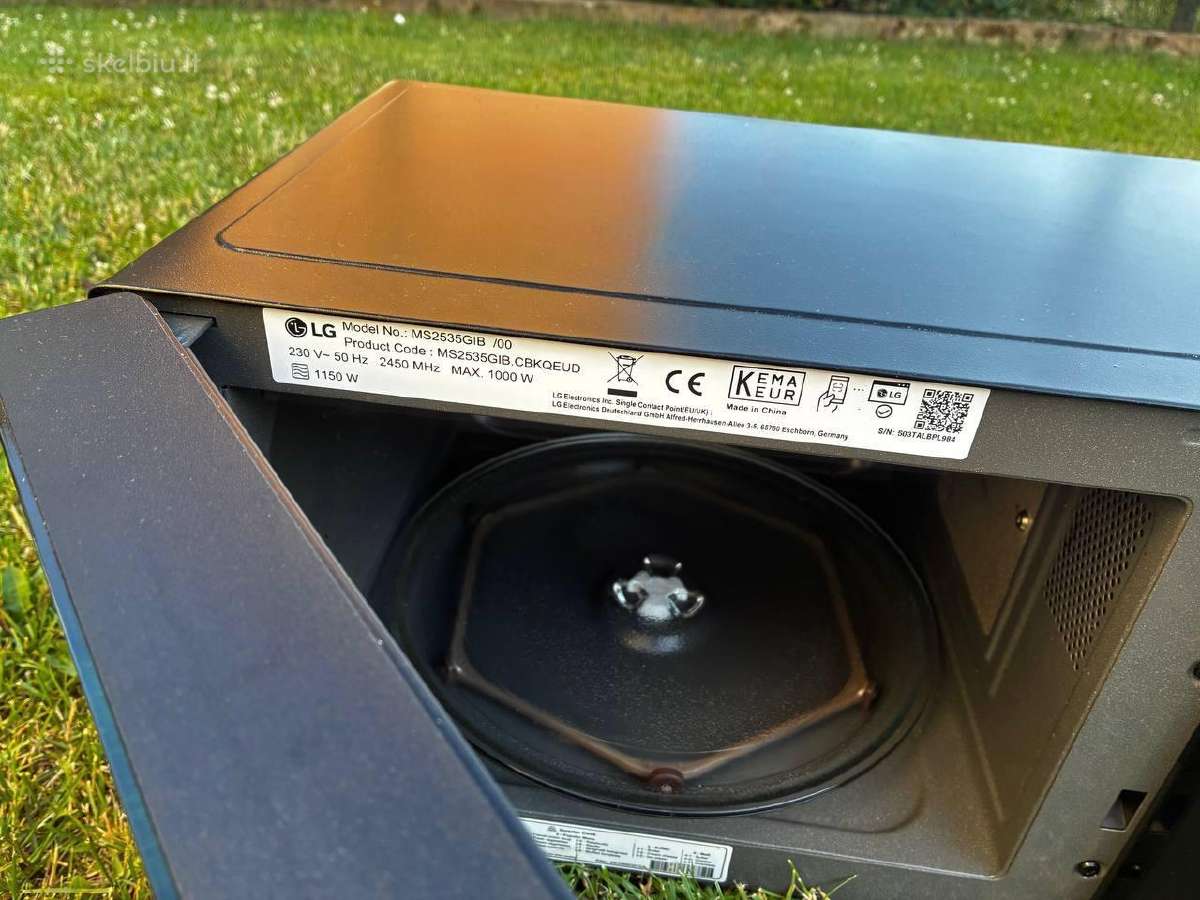 LG Ms2535gib Smart Inverter mikrobangų krosnelė - nuotraukos Nr. 4