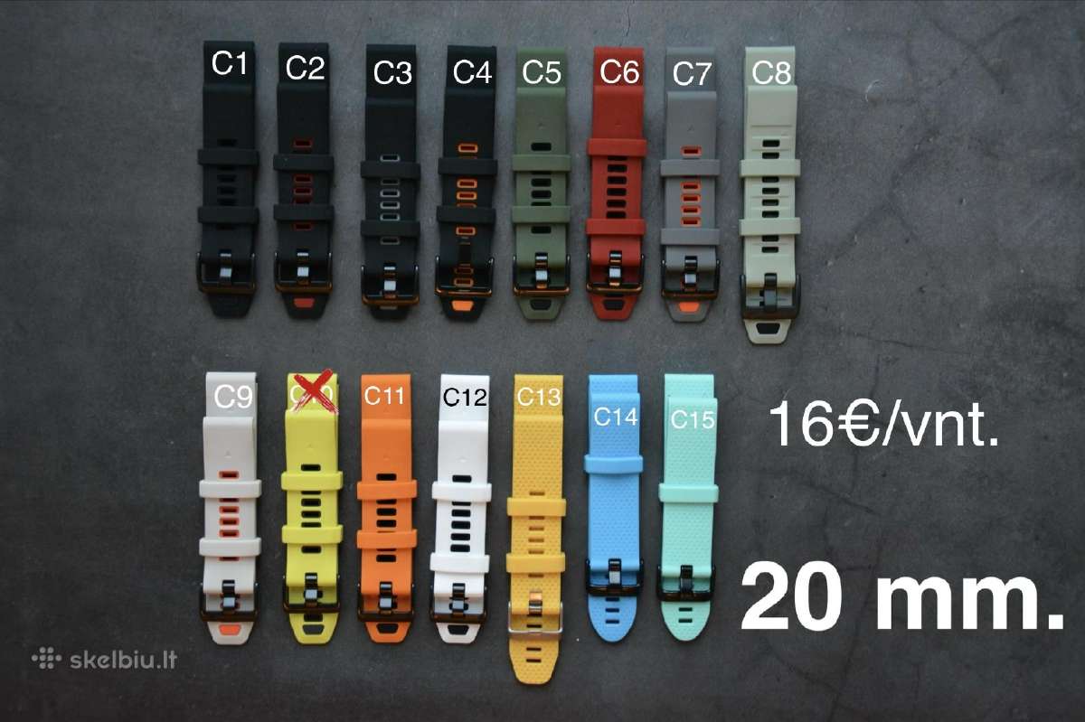 Apyrankės Garmin 20, 22, 26mm. (8.12) - nuotraukos Nr. 4
