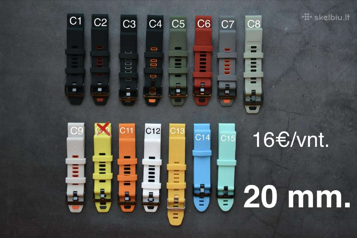 Apyrankės Garmin 20, 22, 26mm. (9.04) - nuotraukos Nr. 4