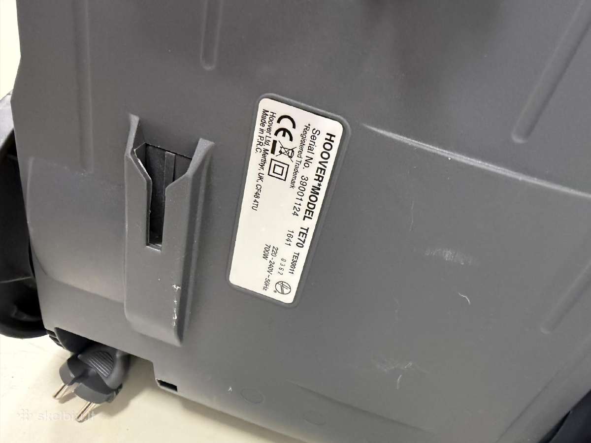 Dulkių siurblys Hoover Telios Plus Te70 , 700 W - nuotraukos Nr. 8
