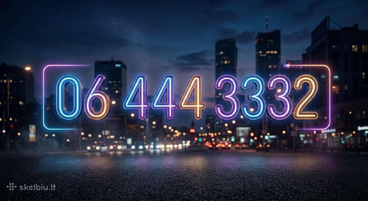 VIP lengvas numeris grazus 4443332 - nuotraukos Nr. 2