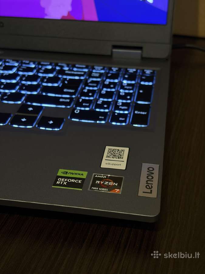 Lenovo Ddr5 laptopas Ryzen 7 7435hs & Rtx 4070 - nuotraukos Nr. 3