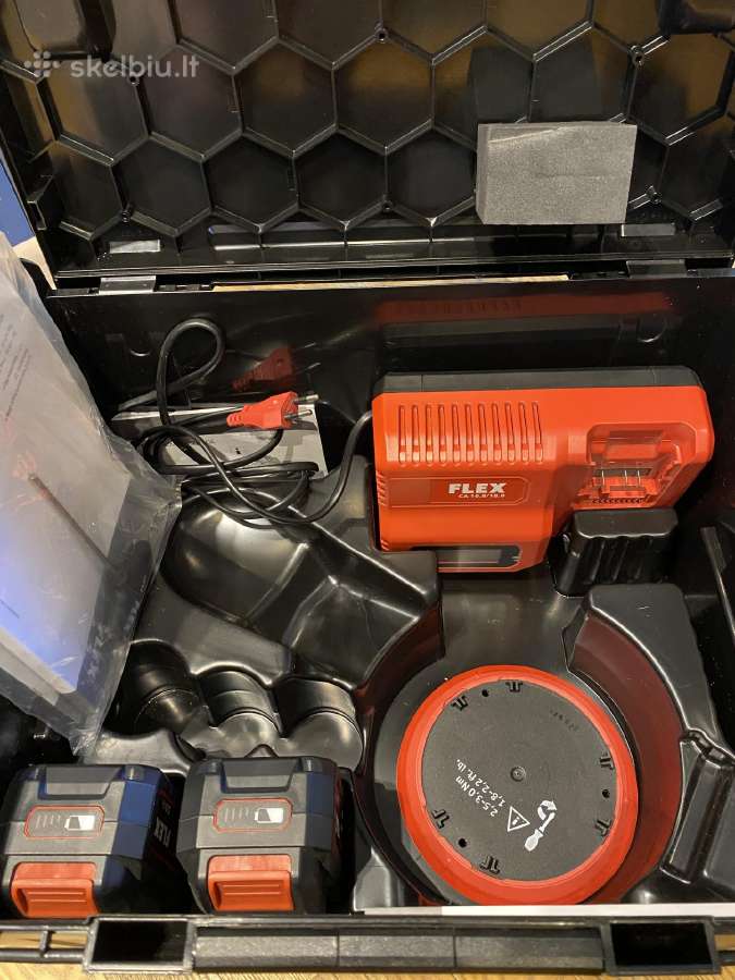 Poliravimo mašinėlė Flex Xfe15 akumuliatorinė - nuotraukos Nr. 2