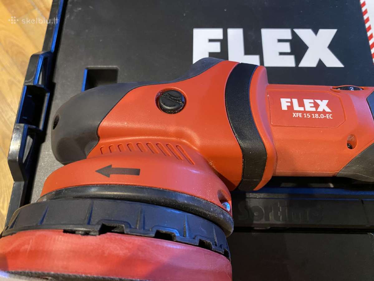 Poliravimo mašinėlė Flex Xfe15 akumuliatorinė - nuotraukos Nr. 5