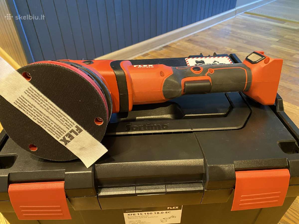 Poliravimo mašinėlė Flex Xfe15 akumuliatorinė - nuotraukos Nr. 7