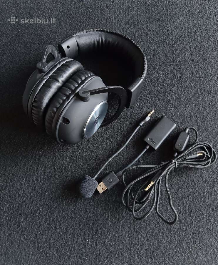 Logitech G Pro X laidinės žaidimų ausinės.