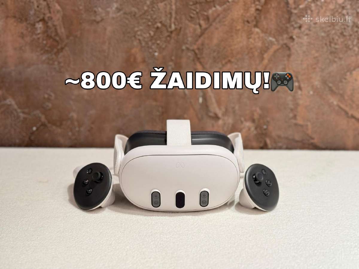 800€ žaidimų! Meta Quest 3 128gb Oculus Vr