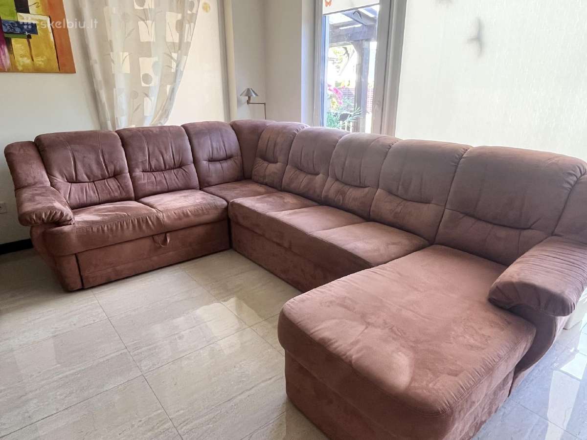 Parduodamas minkstas baldų komplektas