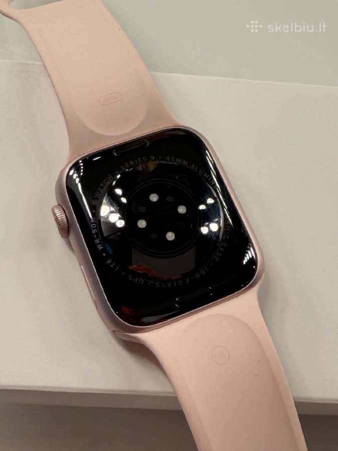 Apple watch series 9 + cellular 45mm pink - nuotraukos Nr. 3