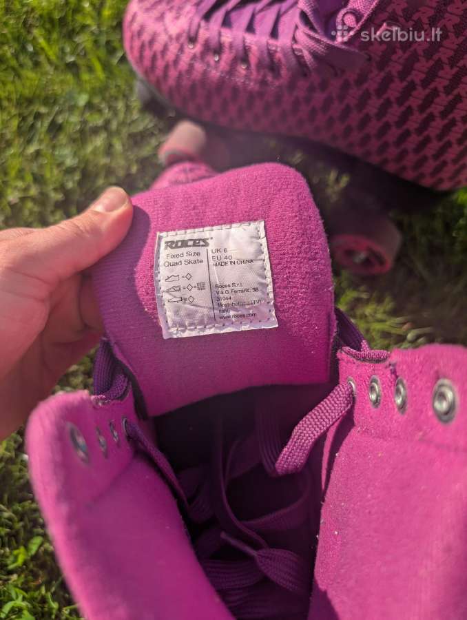 Moteriški riedučiai Quad 40 dydis rožiniai - nuotraukos Nr. 3