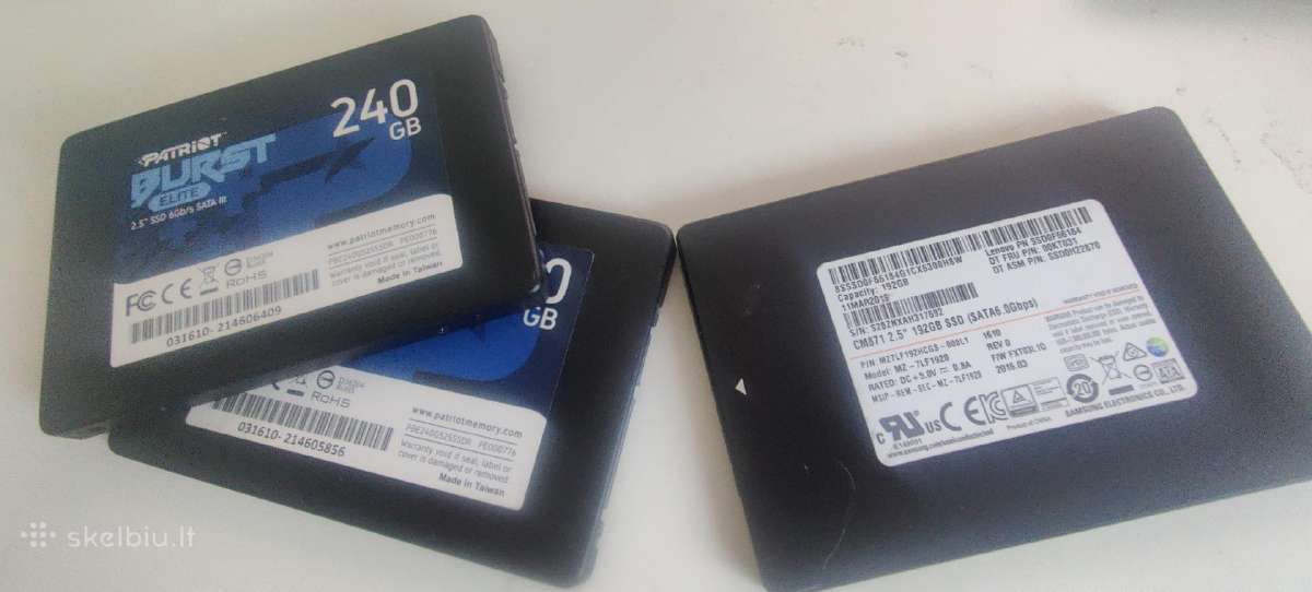 Nauduoti SSD diskai