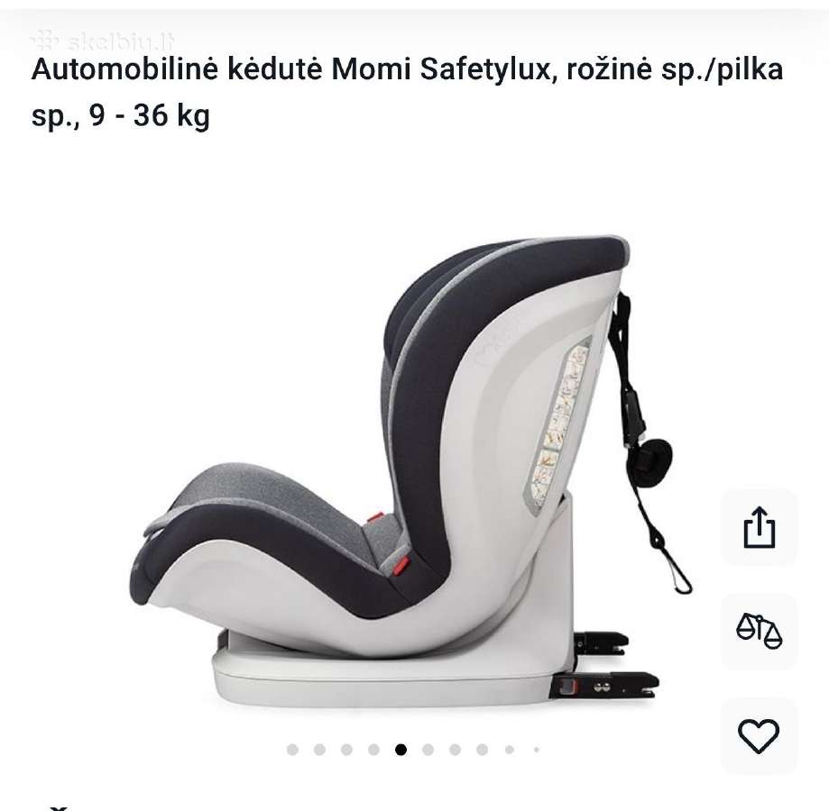Automobilio kėdutė su Isofix - nuotraukos Nr. 9