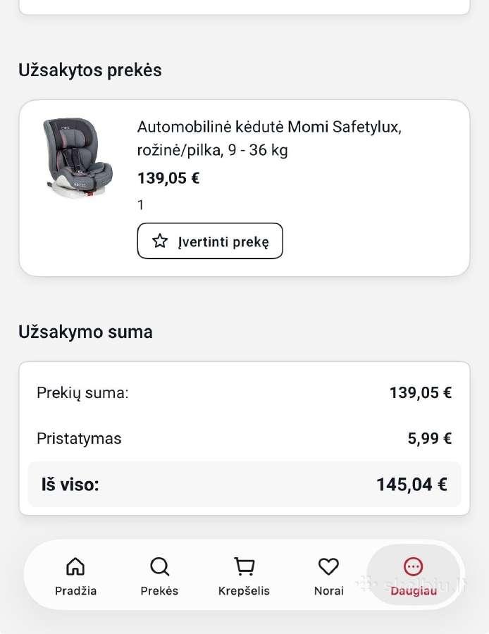 Automobilio kėdutė su Isofix - nuotraukos Nr. 14