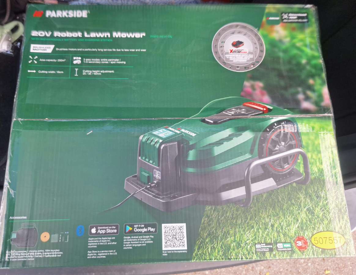 Parkside vejos robotas naujas garantija