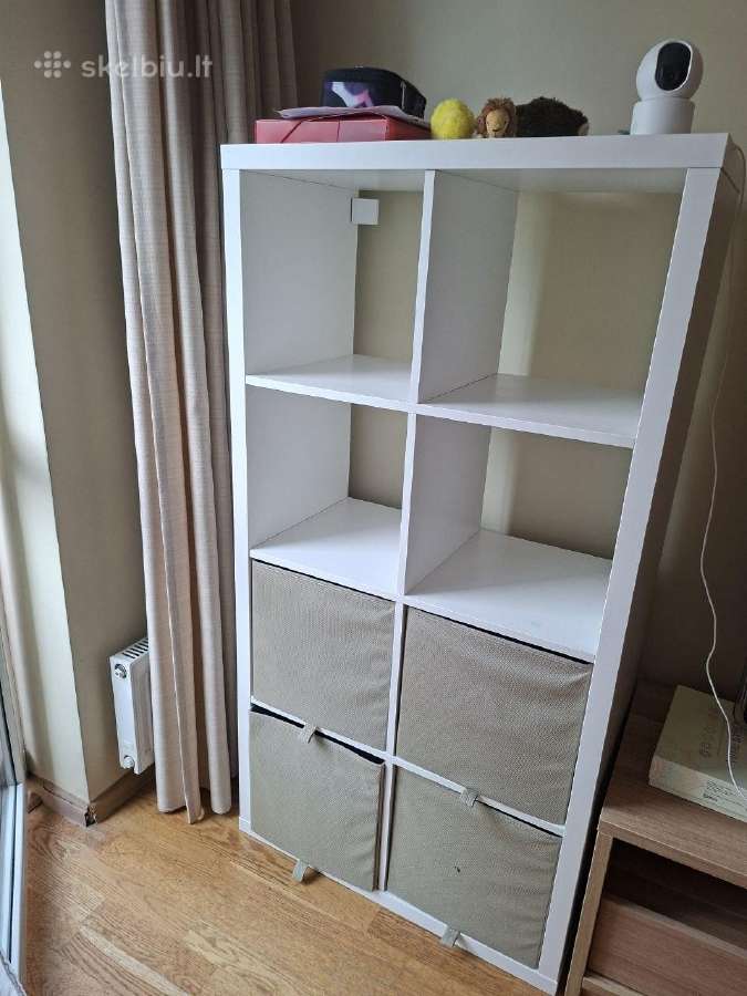 Ikea lentynų blokas, matmenys 7739147, su stalči