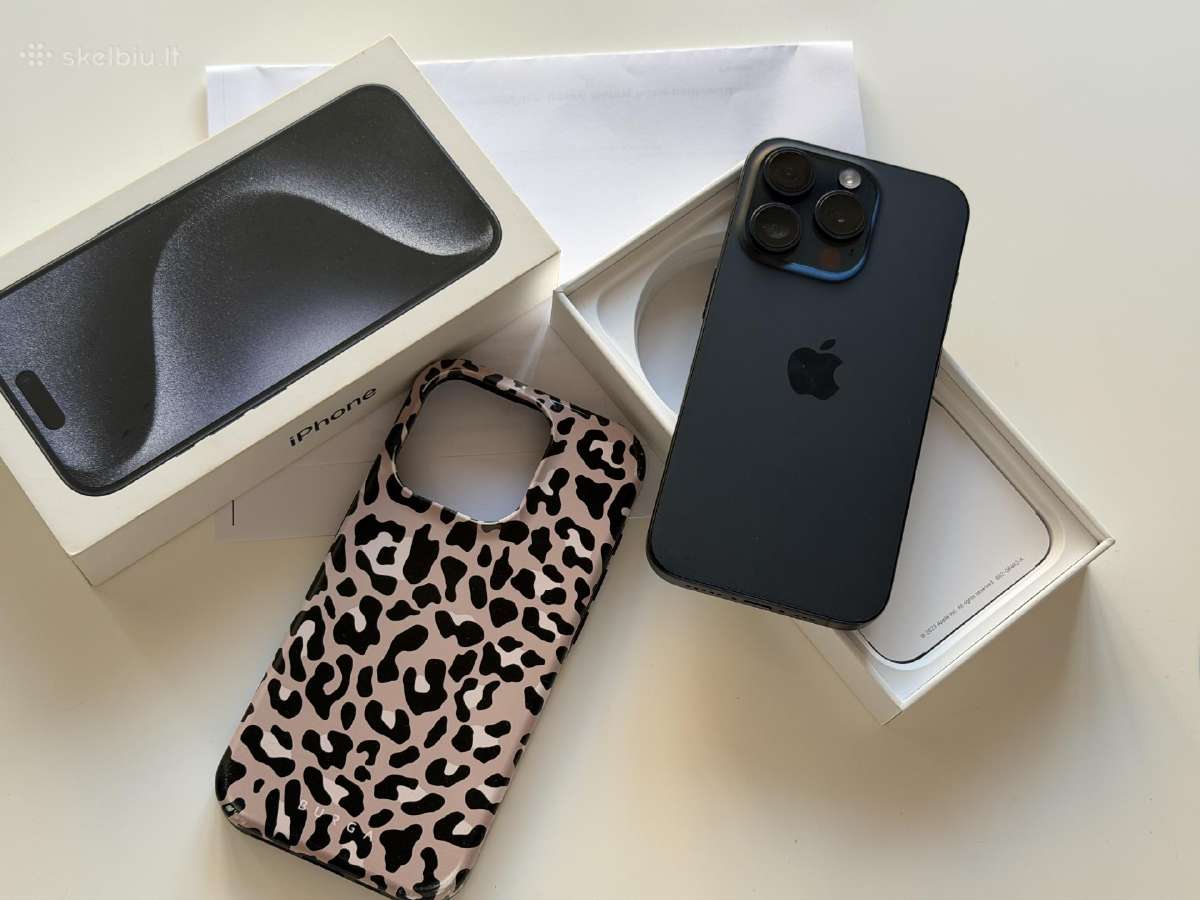 Naujas Apple iPhone 15 pro 128gb 100% baterija